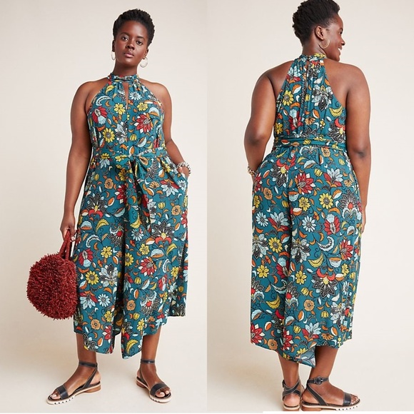 Anthropologie Pants - Anthropologie Geneva Halter Wide-Leg Jumpsuit